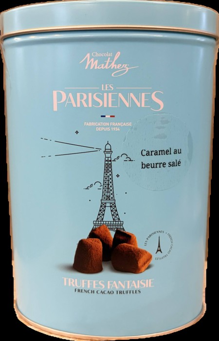 Boite de truffes cacao et caramel beurre salé, épicerie Huguette & Henri