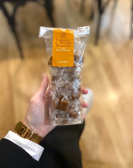 Photo des caramels au beurre Bordier, demi-sel de Huguette & Henri